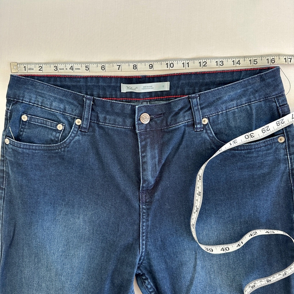 Womens Woolrich Jeans Dark Blue slim Skinny Jeans Size 12 - Picture 7 of 10
